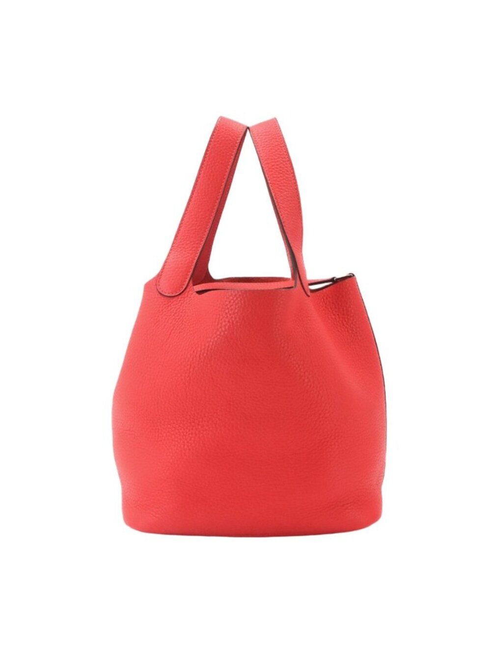 Hermes Picotin Lock 22 Hand Bag Taurillon Clemence Silver